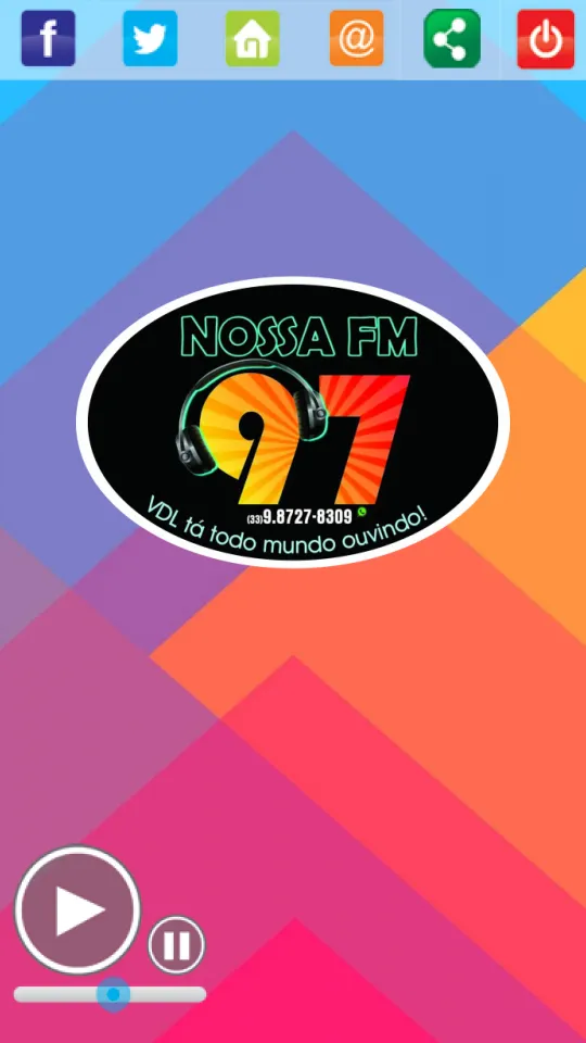 Rádio Nossa FM | Indus Appstore | Screenshot