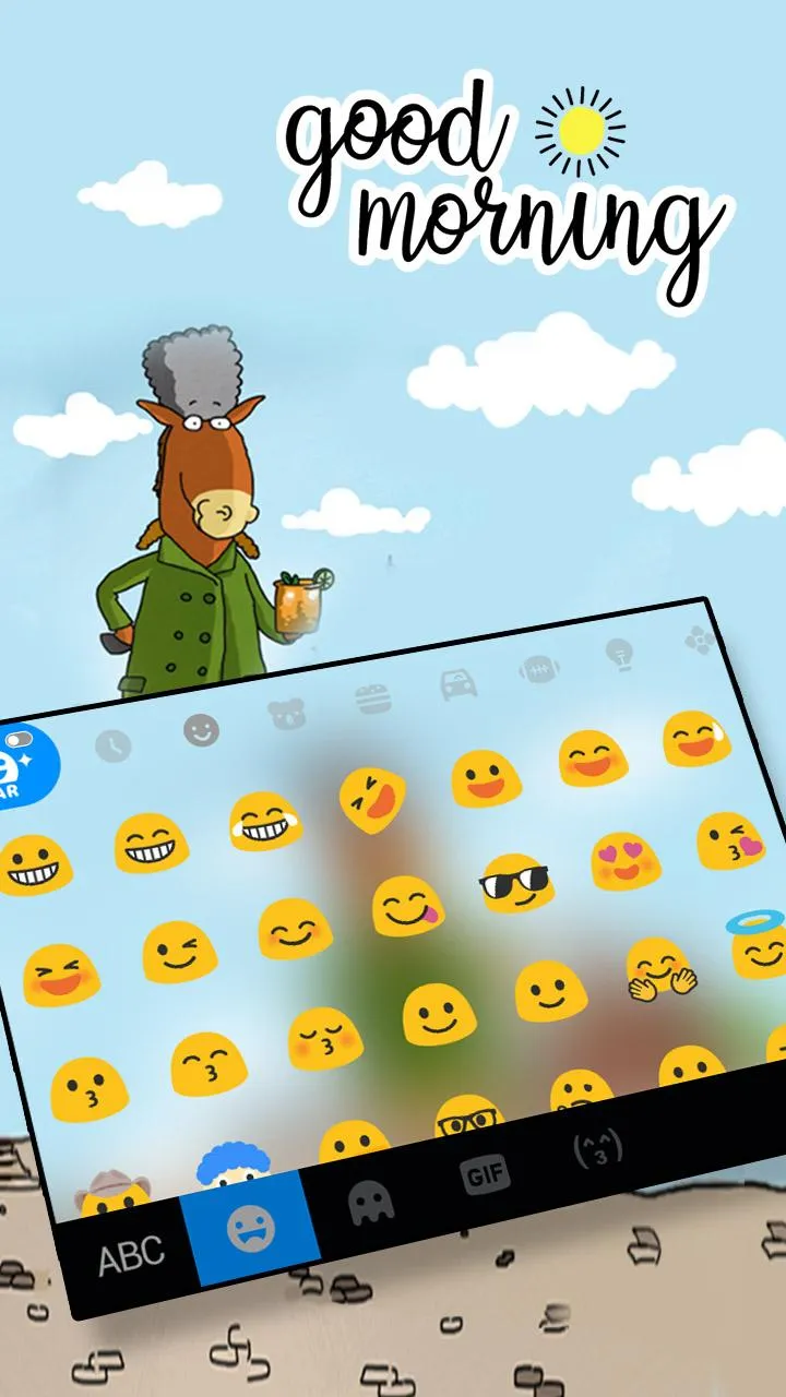 Mule Drinking Keyboard Theme | Indus Appstore | Screenshot