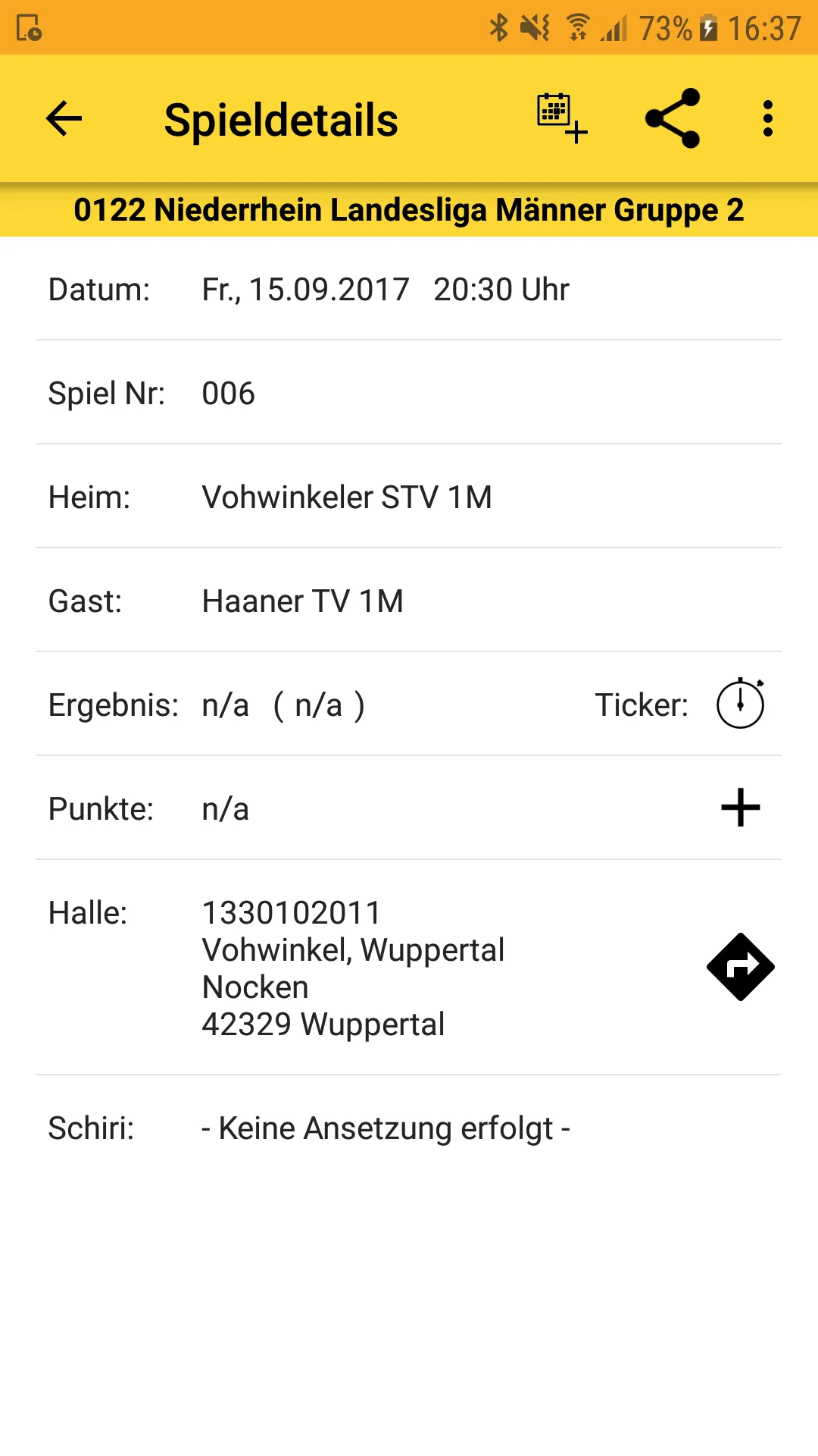 Vohwinkeler STV Handball | Indus Appstore | Screenshot