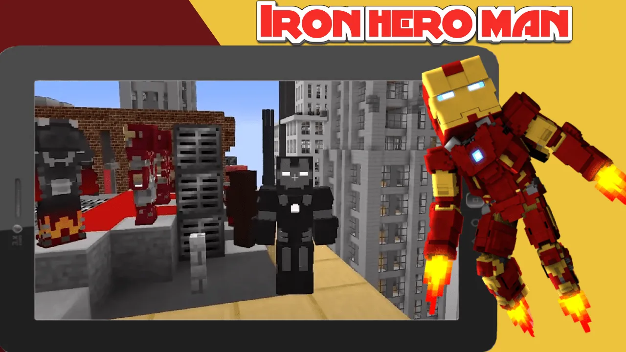 Iron Hero Man Mod For MCPE | Indus Appstore | Screenshot