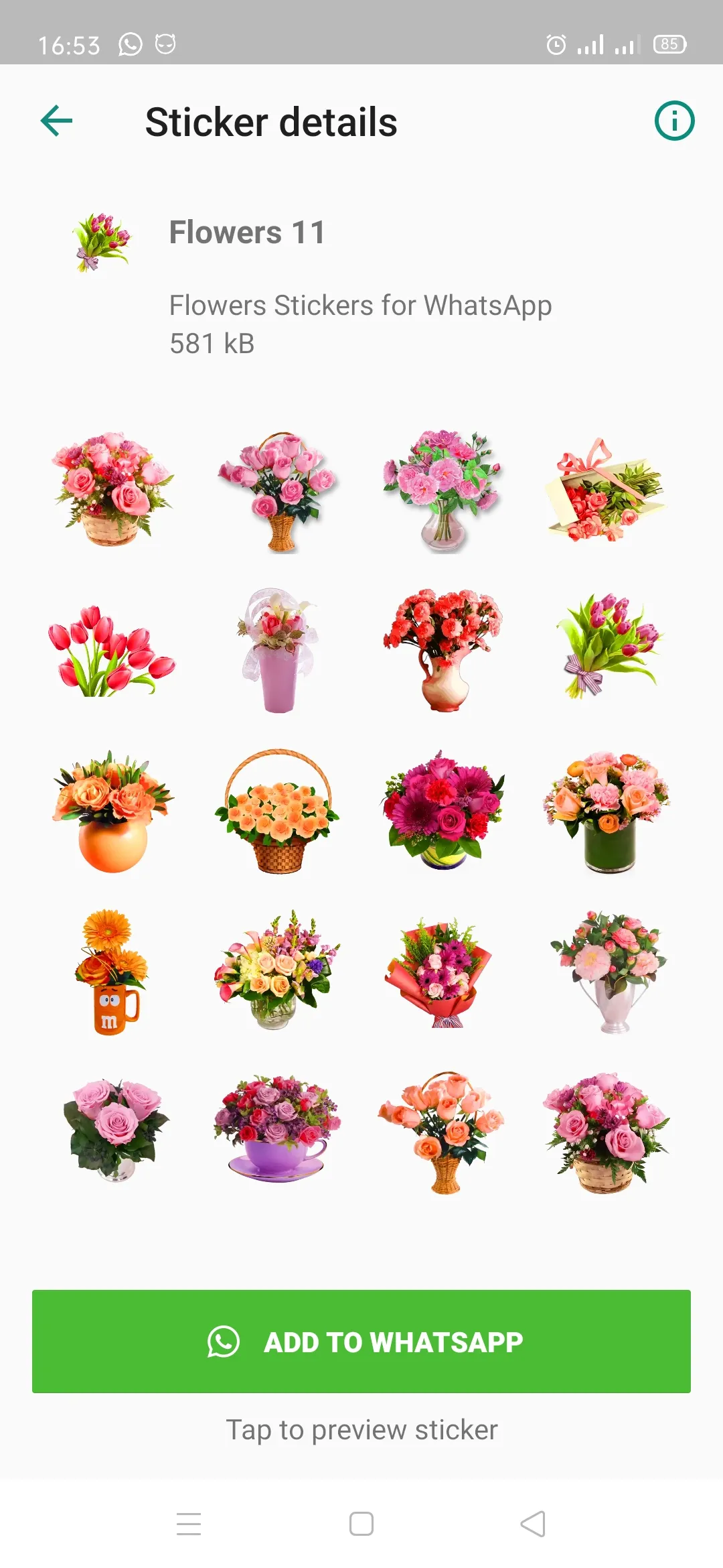 Flowers Stickers for Wa | Indus Appstore | Screenshot