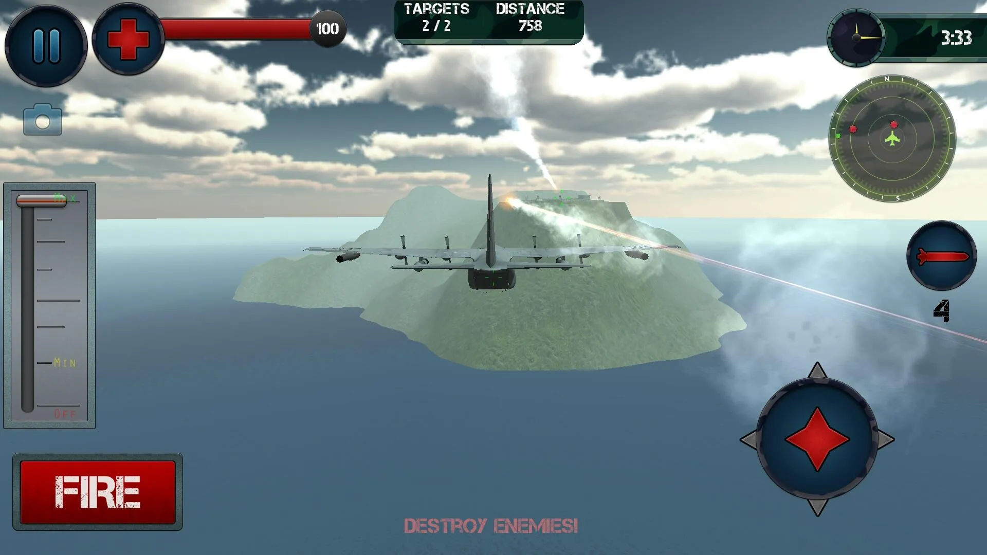 Airplane Gunship Simulator 3D | Indus Appstore | Screenshot