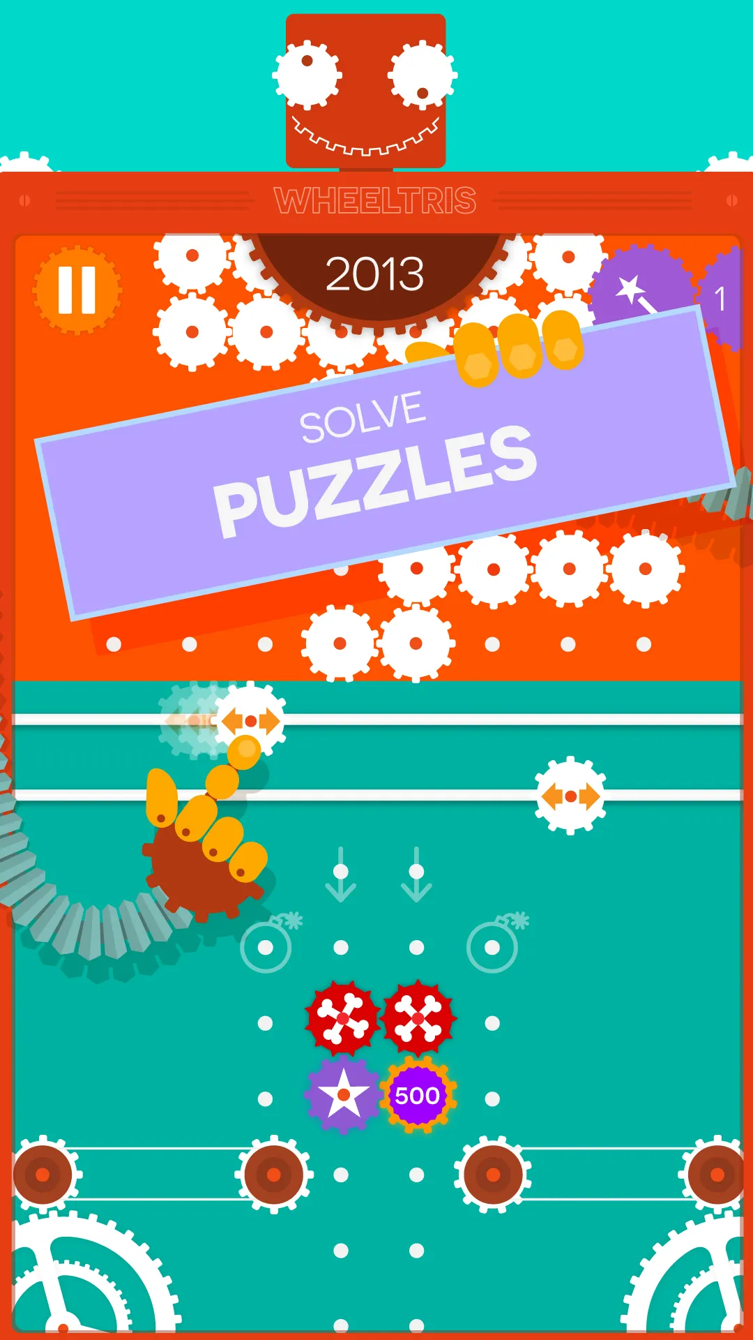 Wheeltris. Original puzzle | Indus Appstore | Screenshot