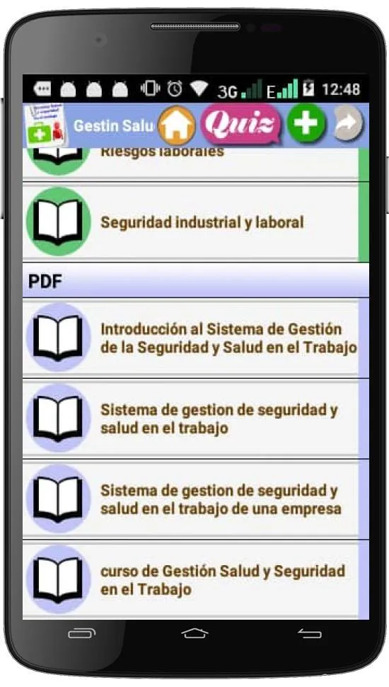 GESTIÓN SALUD Y SEGURIDAD EN E | Indus Appstore | Screenshot