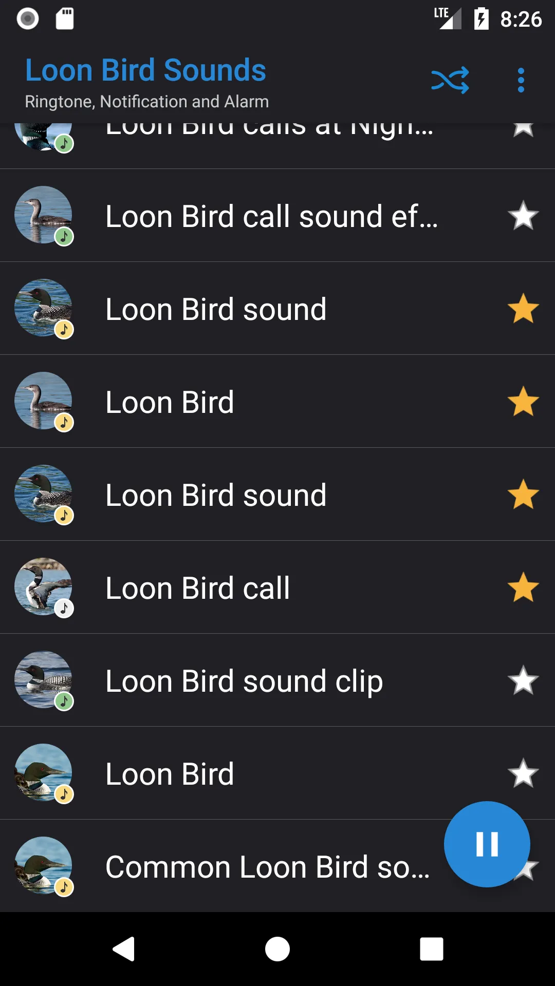 Loon Bird Sounds | Indus Appstore | Screenshot