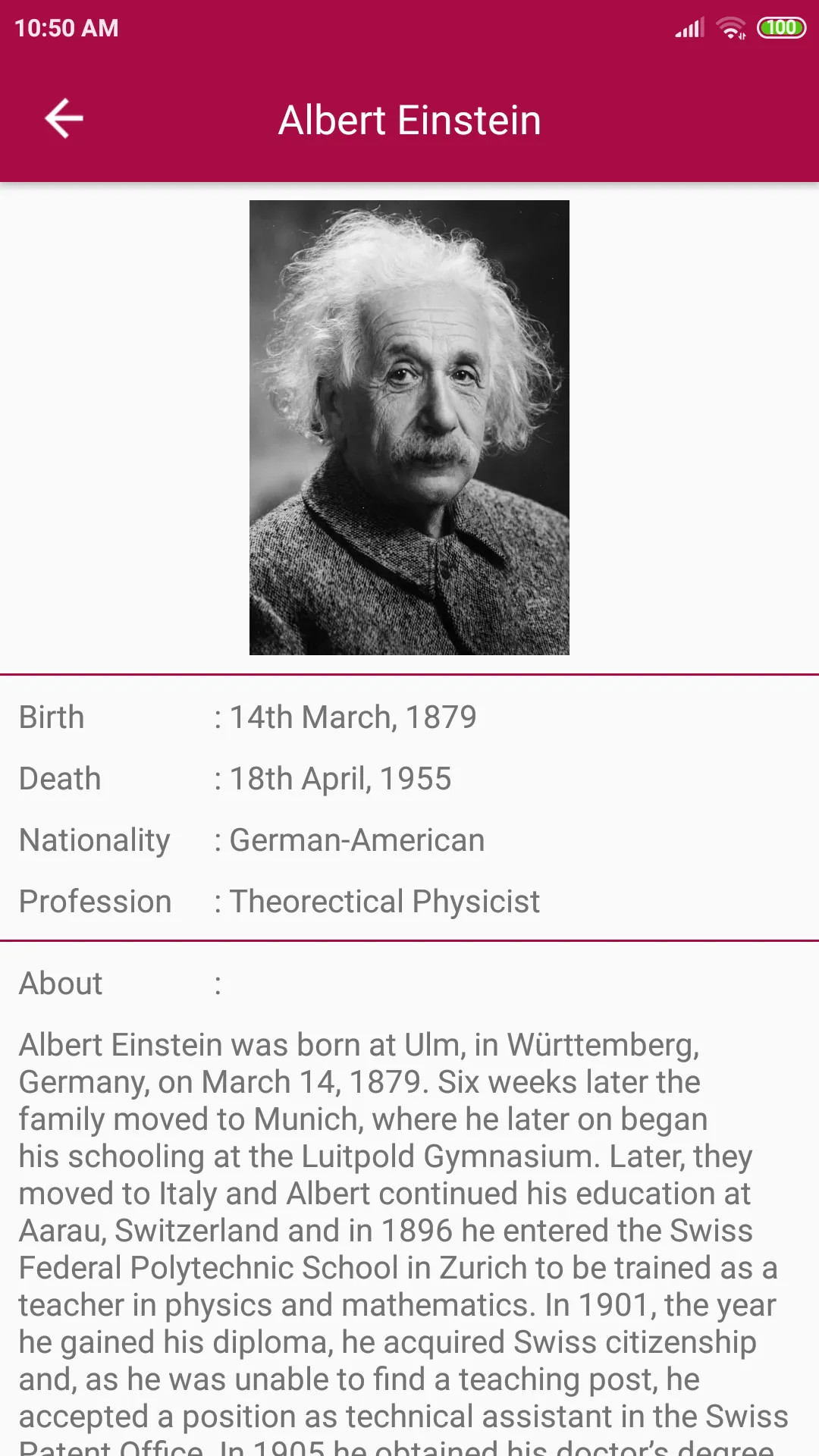 Albert Einstein Quotes | Indus Appstore | Screenshot