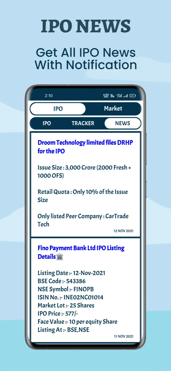 Stock Market IPO | Indus Appstore | Screenshot