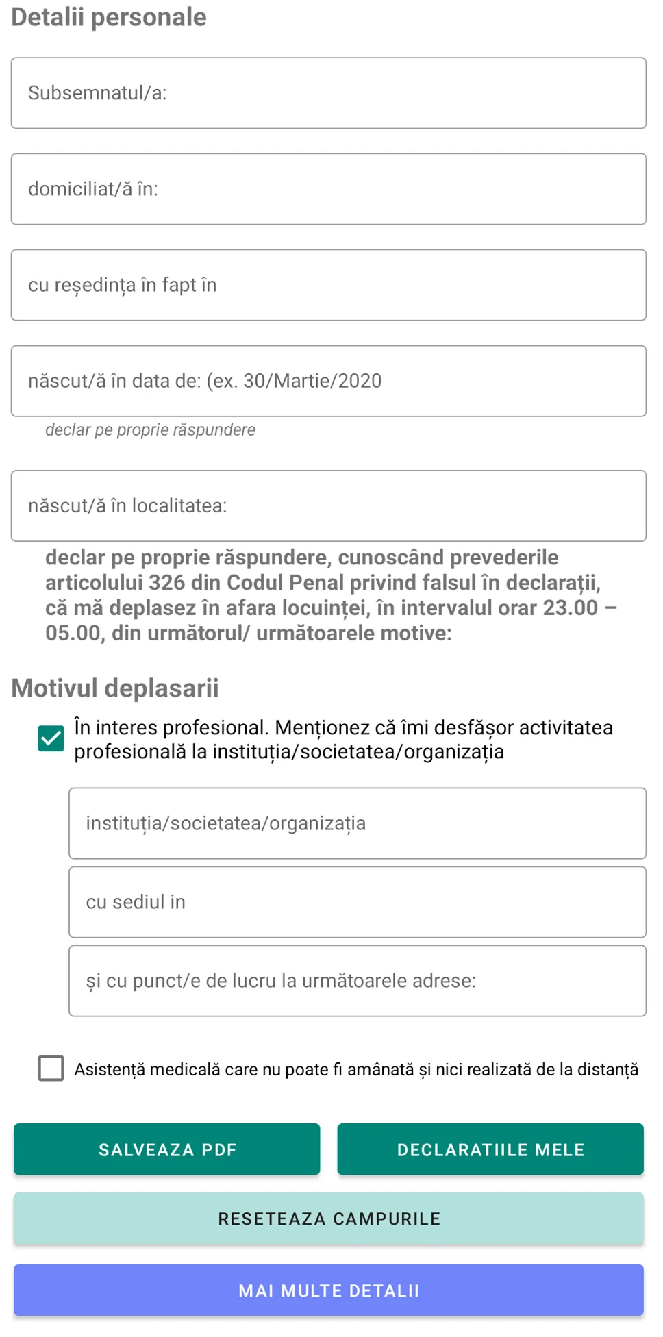 Declaraţie Propria Răspundere | Indus Appstore | Screenshot