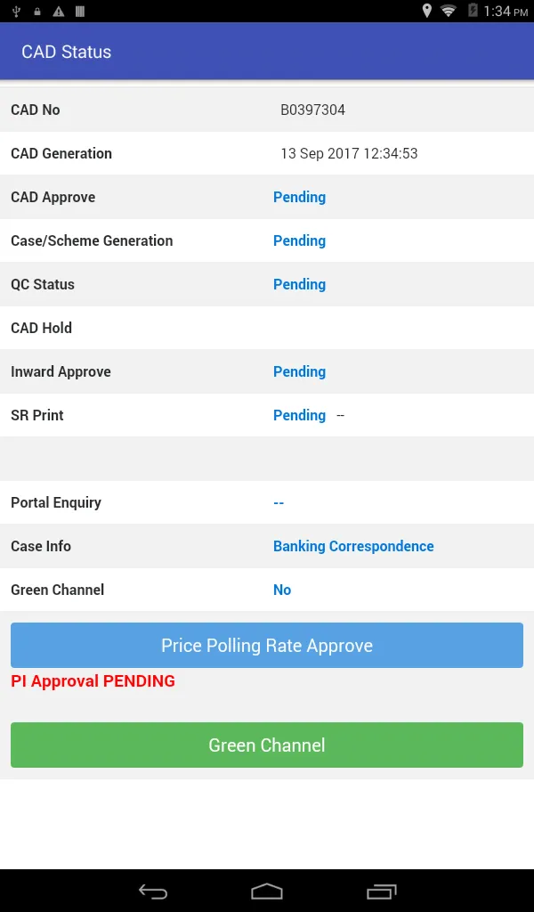 CAD Status | Indus Appstore | Screenshot