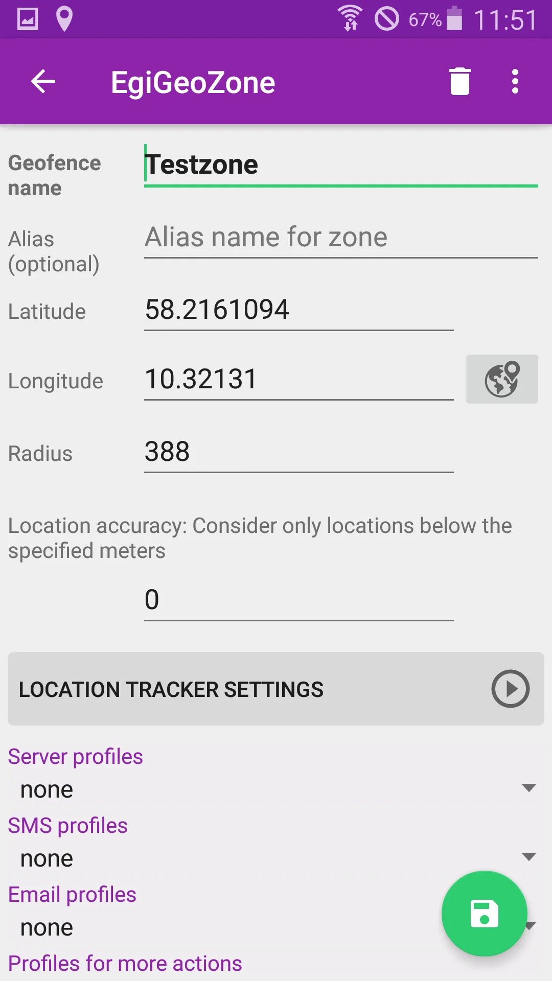 EgiGeoZone Geofence | Indus Appstore | Screenshot