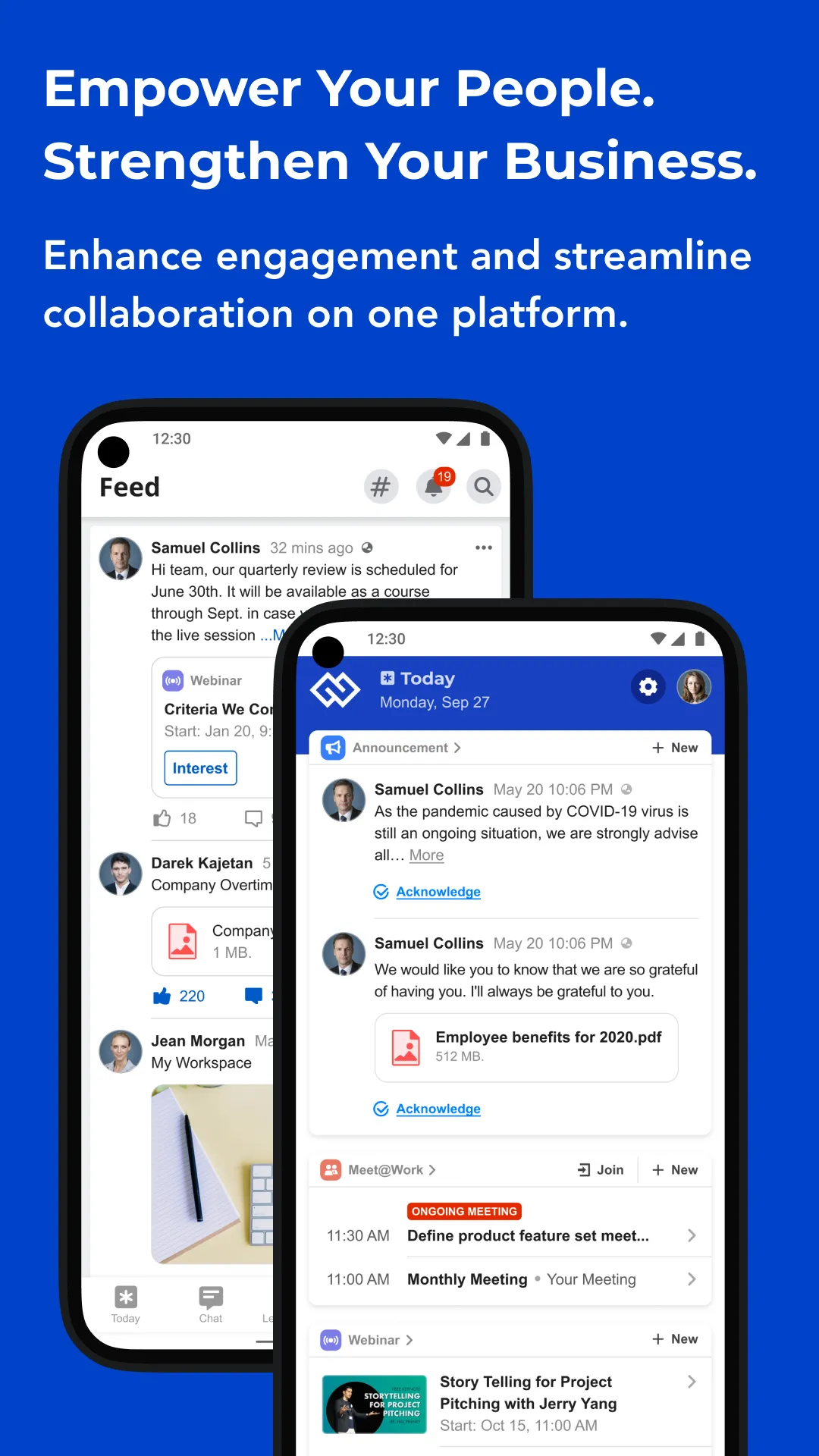 eUnite @work | Indus Appstore | Screenshot