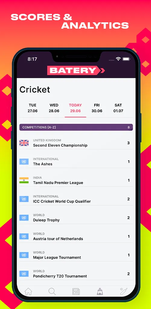 Batery Scores | Indus Appstore | Screenshot