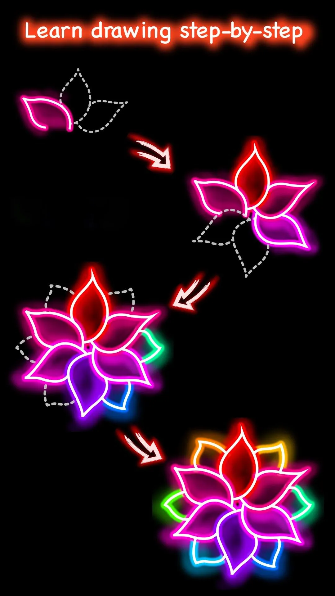 Learn to Draw Flower | Indus Appstore | Screenshot