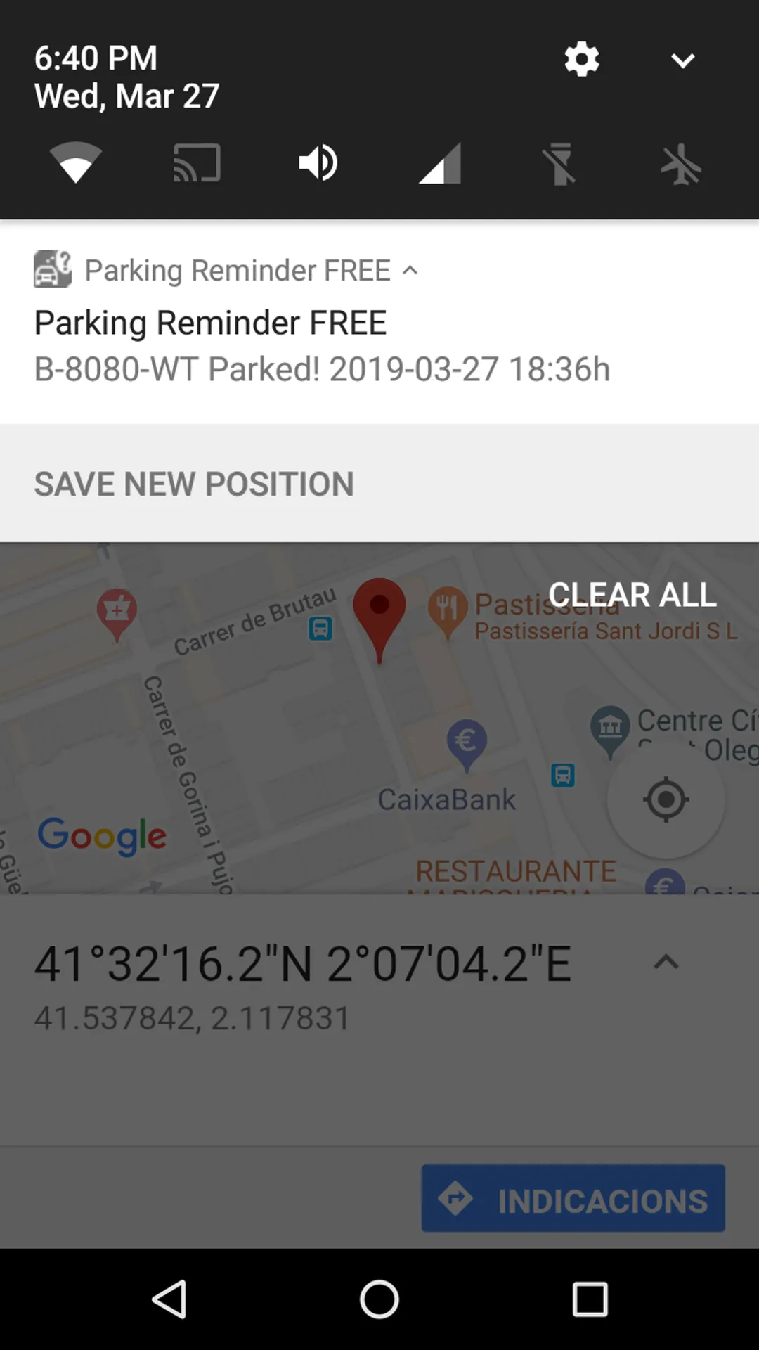 Parking Reminder | Indus Appstore | Screenshot