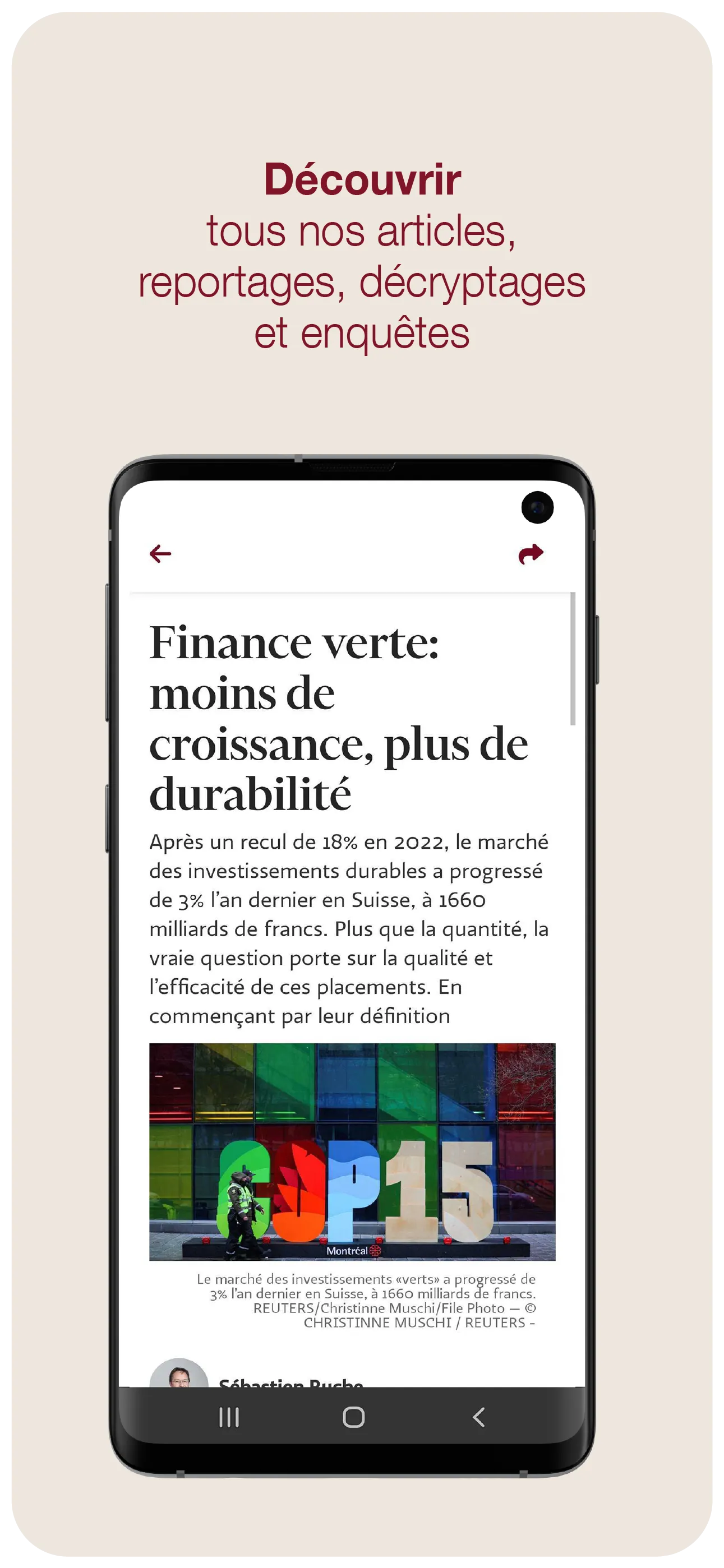 Le Temps, actualités et info | Indus Appstore | Screenshot