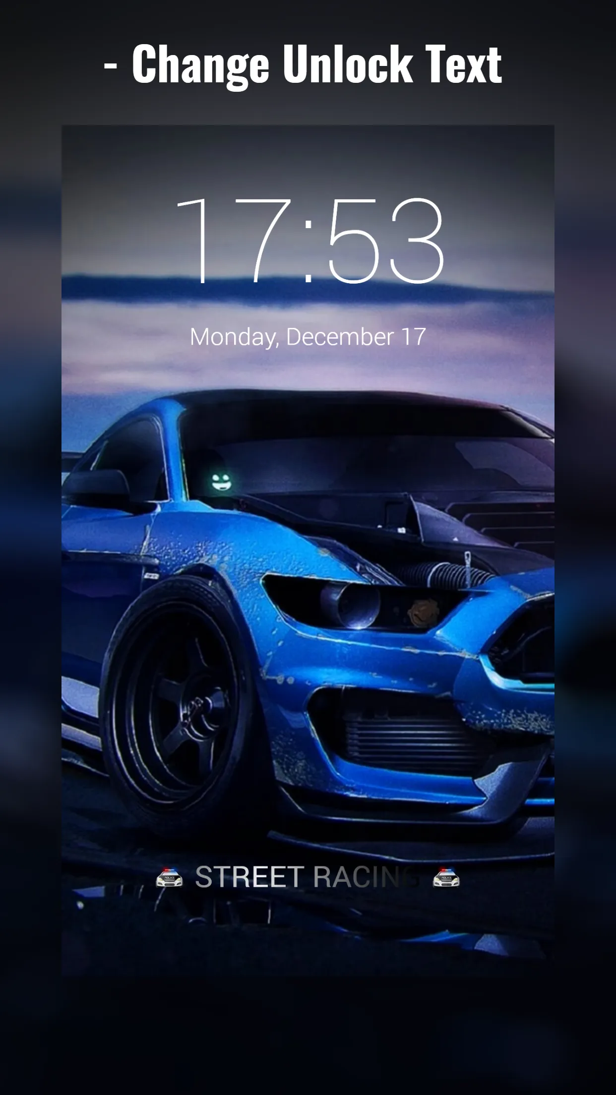 Street Racing Lock Screen | Indus Appstore | Screenshot