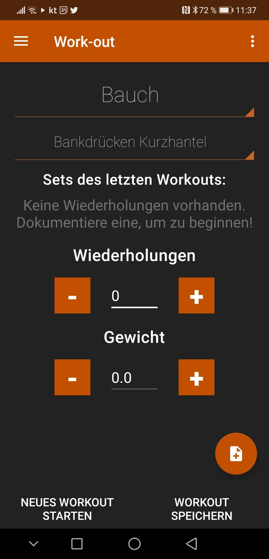 Bodybuilding Diary | Indus Appstore | Screenshot