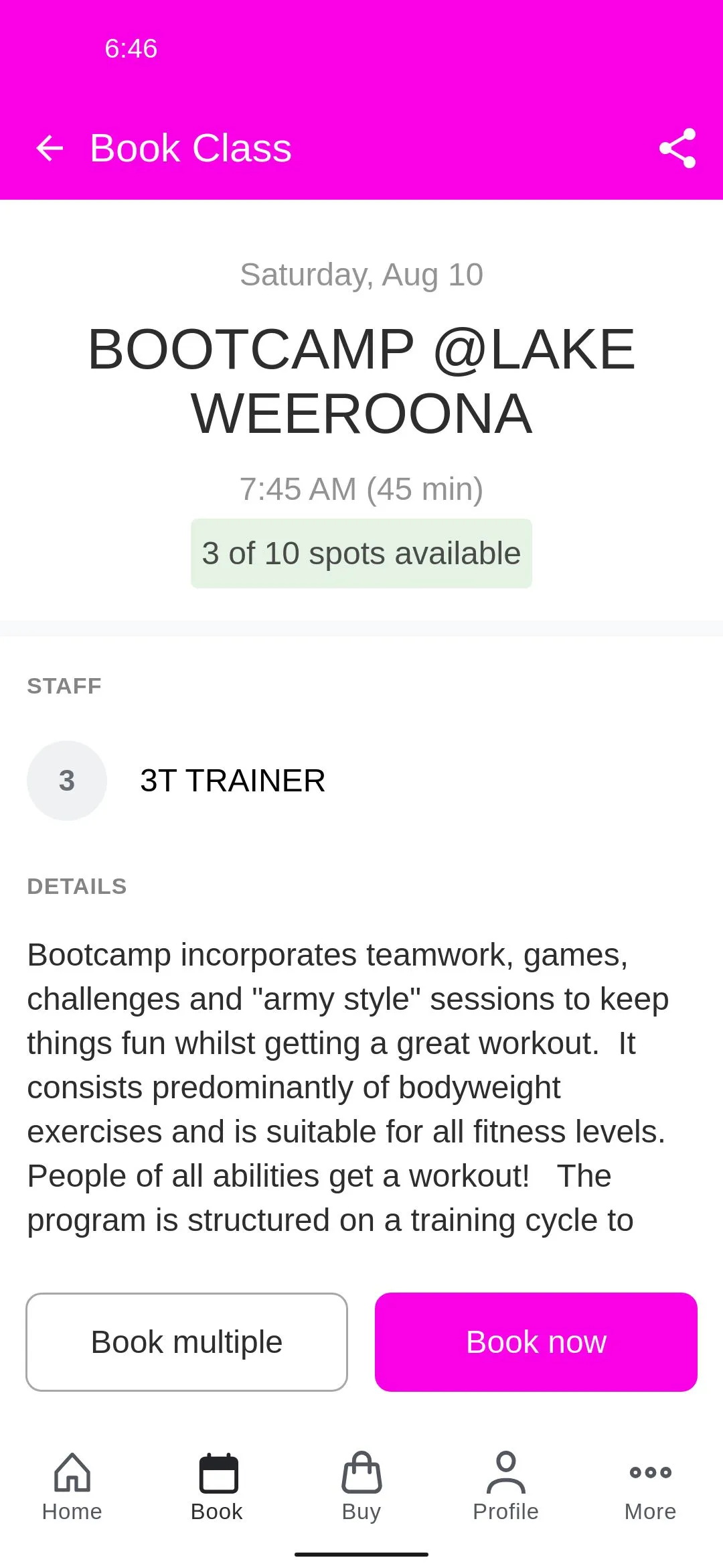 3T Fitness Bendigo | Indus Appstore | Screenshot