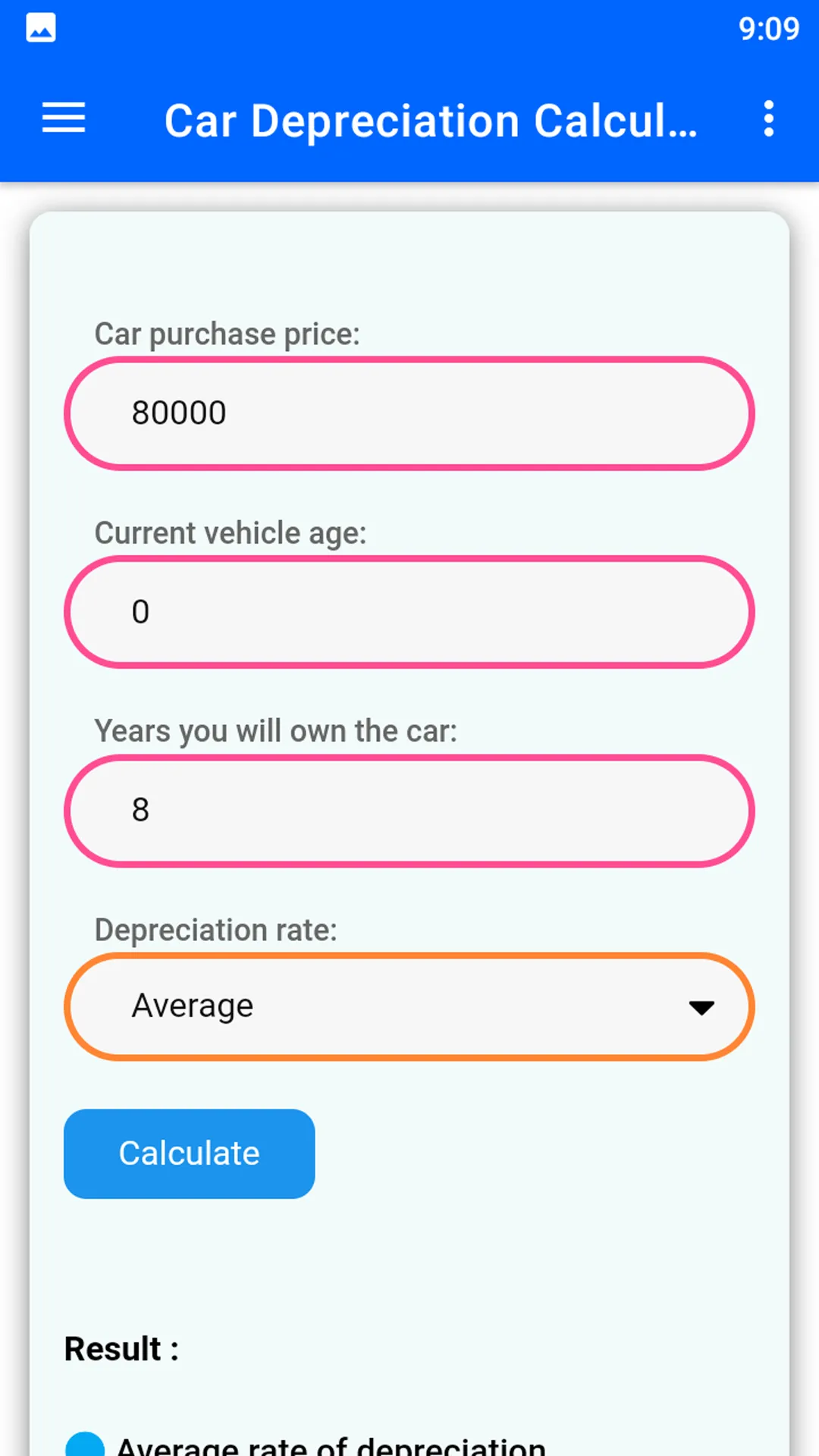 Depreciation Calculator | Indus Appstore | Screenshot