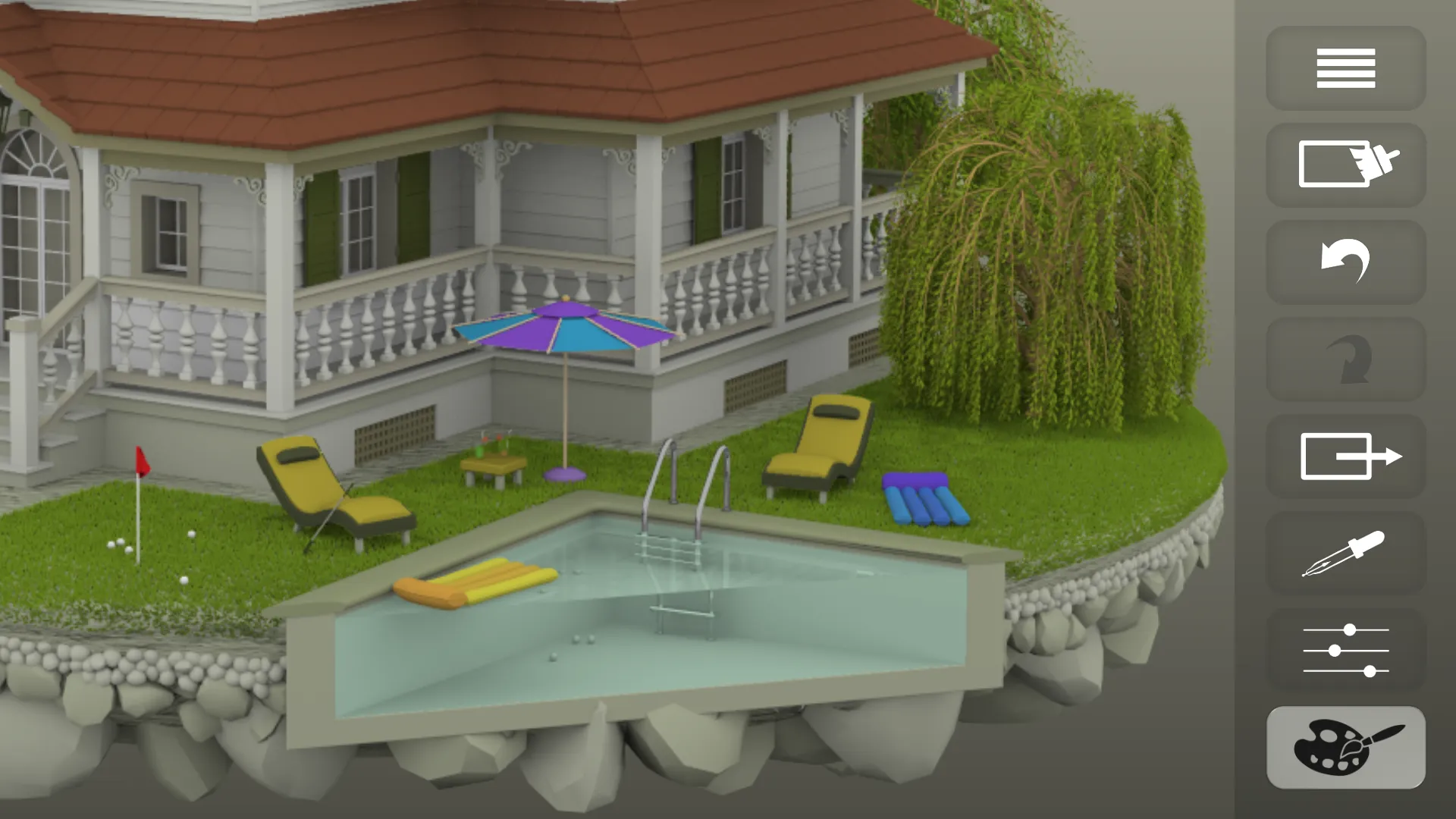 Coloring 3D - Lovely Homes | Indus Appstore | Screenshot