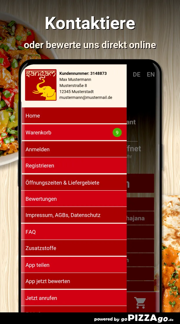 Sangam Indisches Restaurant Mü | Indus Appstore | Screenshot