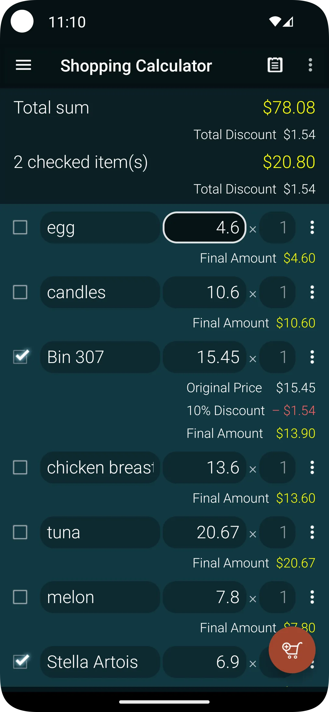 Shopping Calculator | Indus Appstore | Screenshot