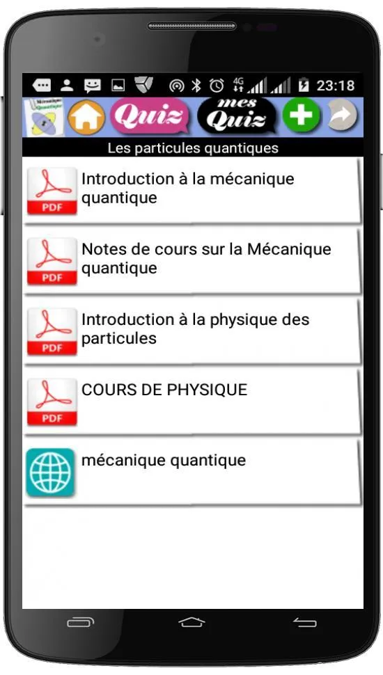 Cours de Mécanique Quantique | Indus Appstore | Screenshot