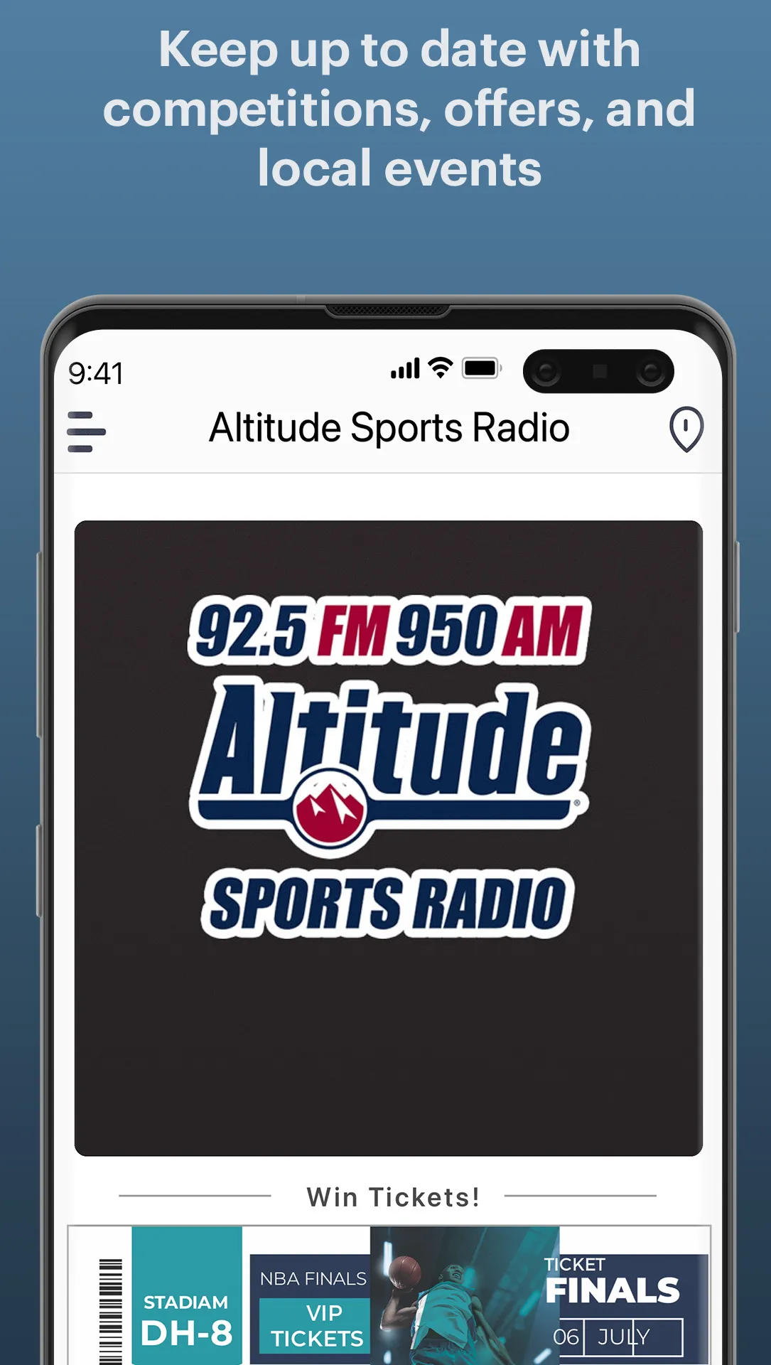 Altitude Sports Radio | Indus Appstore | Screenshot