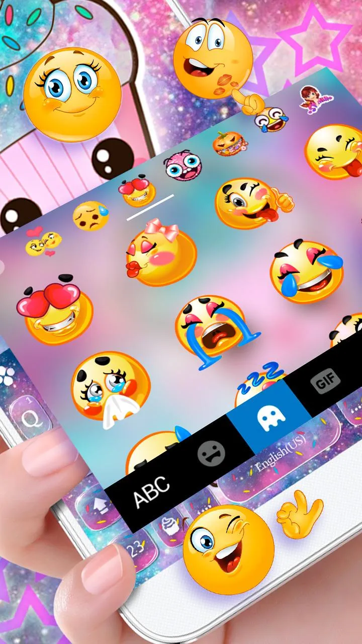 Galaxy Candy Cupcake Theme | Indus Appstore | Screenshot