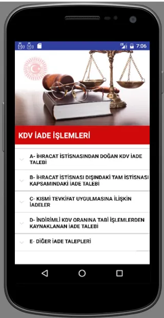 KDV Iadesi ve Vergi Mevzuatı | Indus Appstore | Screenshot