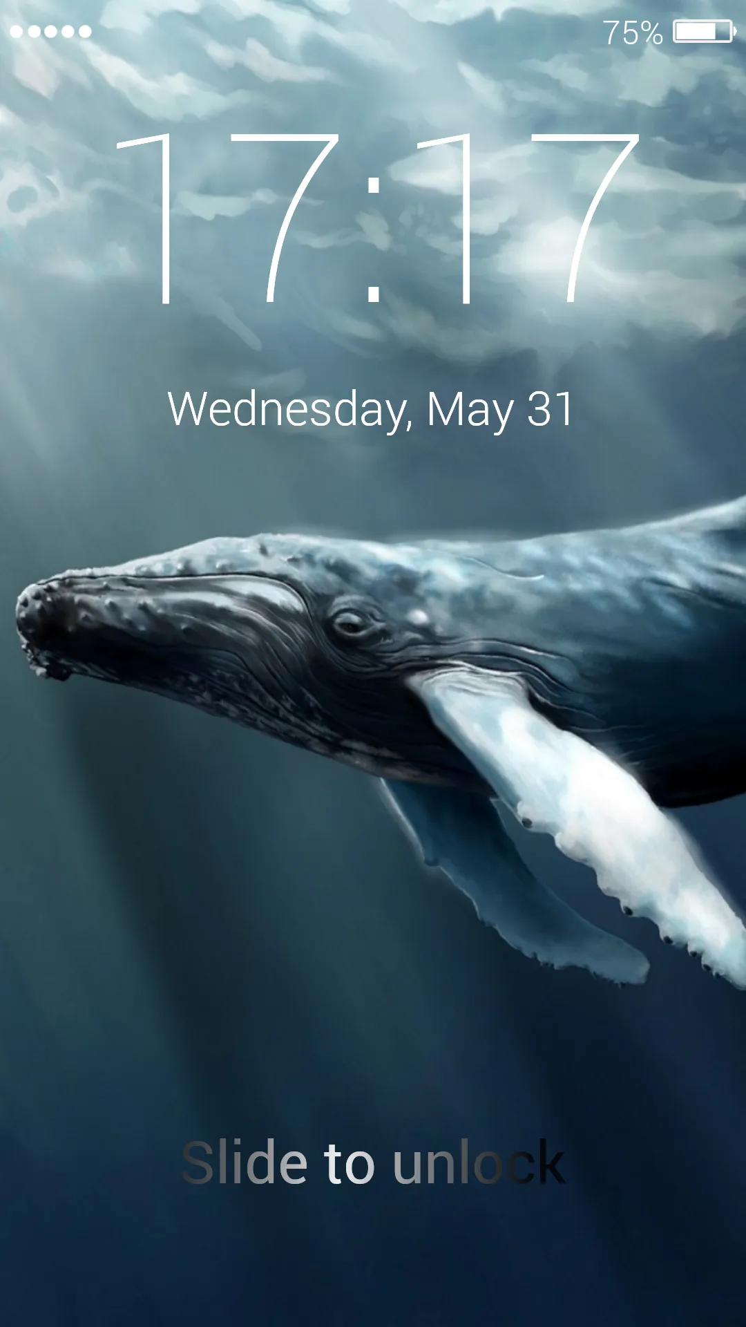 Blue Whale Lock Screen | Indus Appstore | Screenshot