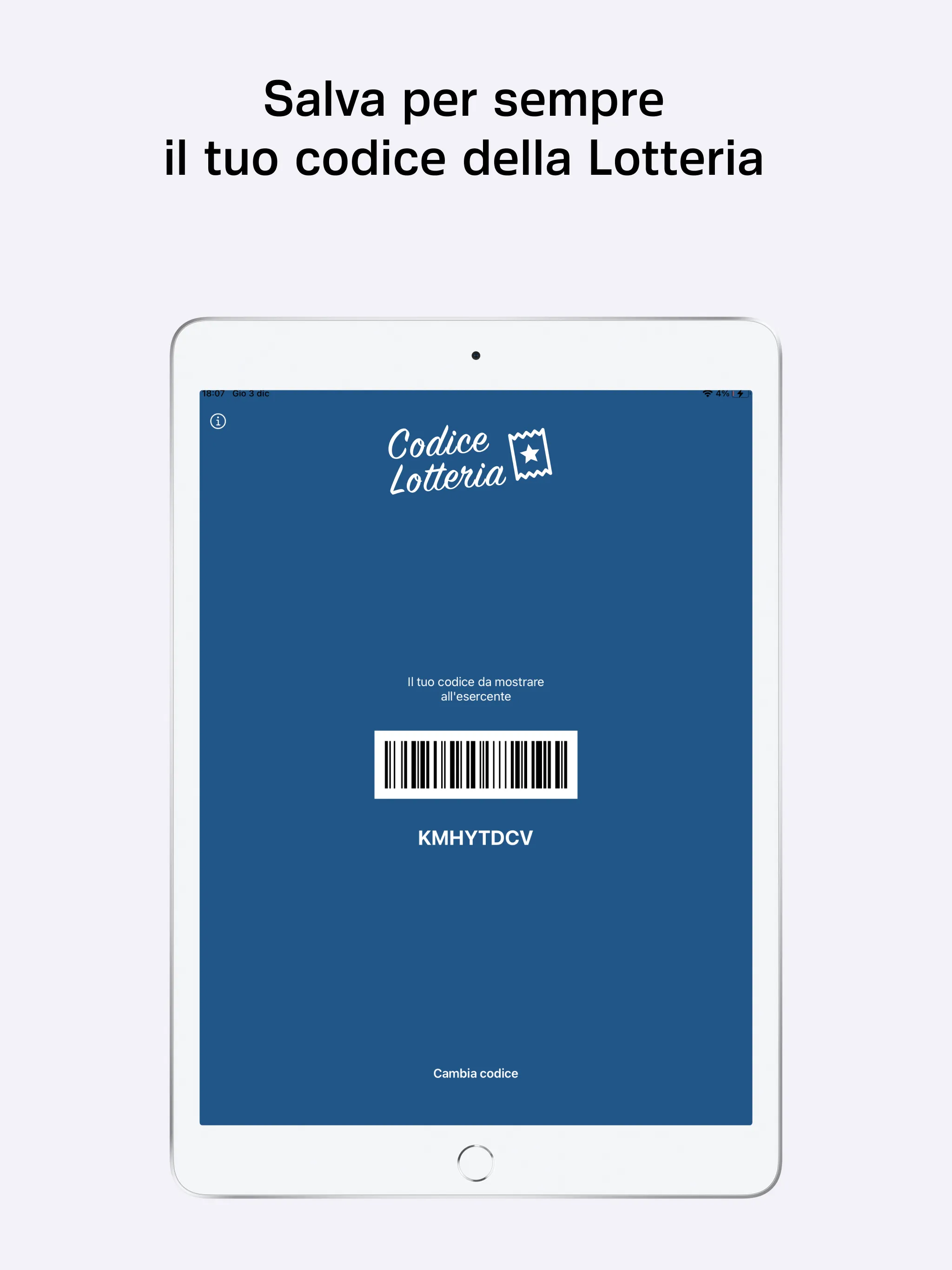 Lotteria Scontrini Codice Lott | Indus Appstore | Screenshot