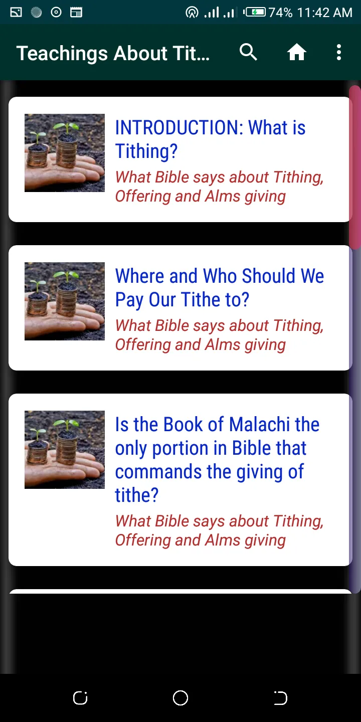 Tithe Teachings | Indus Appstore | Screenshot