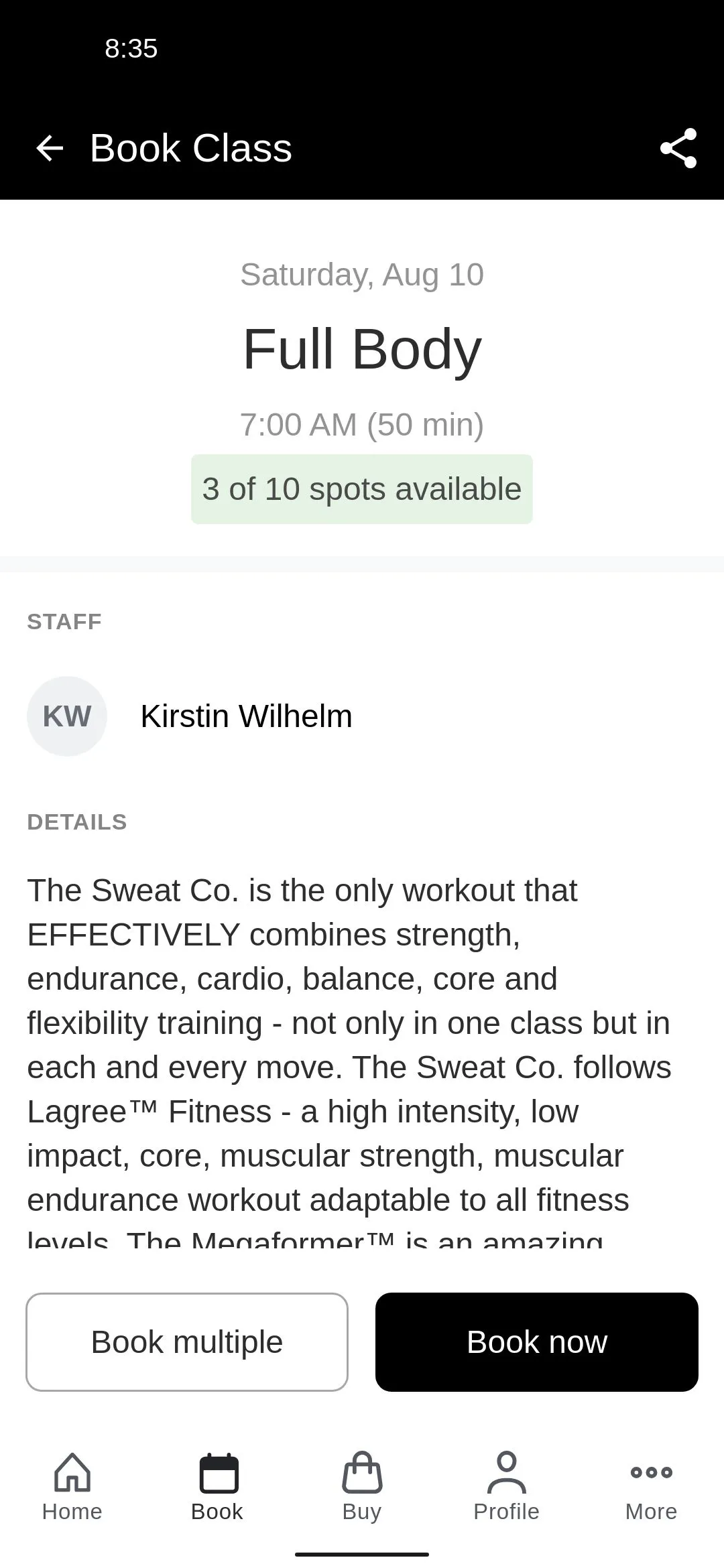 The Sweat Co. | Indus Appstore | Screenshot