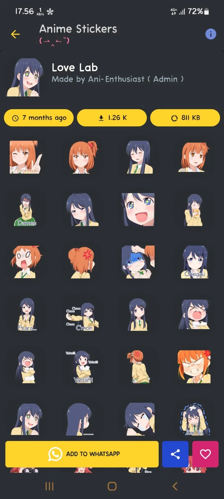 Anime Stickers For WASticker | Indus Appstore | Screenshot