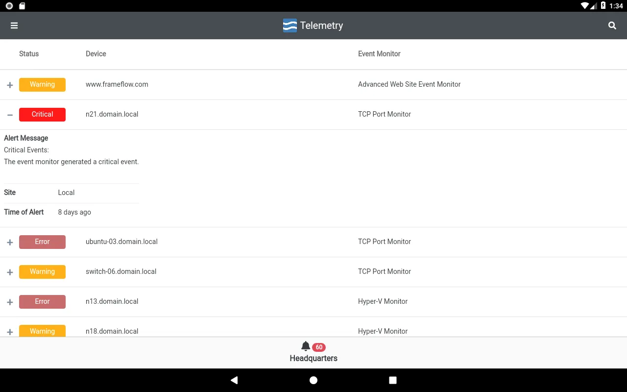 FrameFlow Telemetry | Indus Appstore | Screenshot