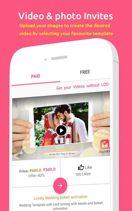 Invitee - Digital Video Invita | Indus Appstore | Screenshot