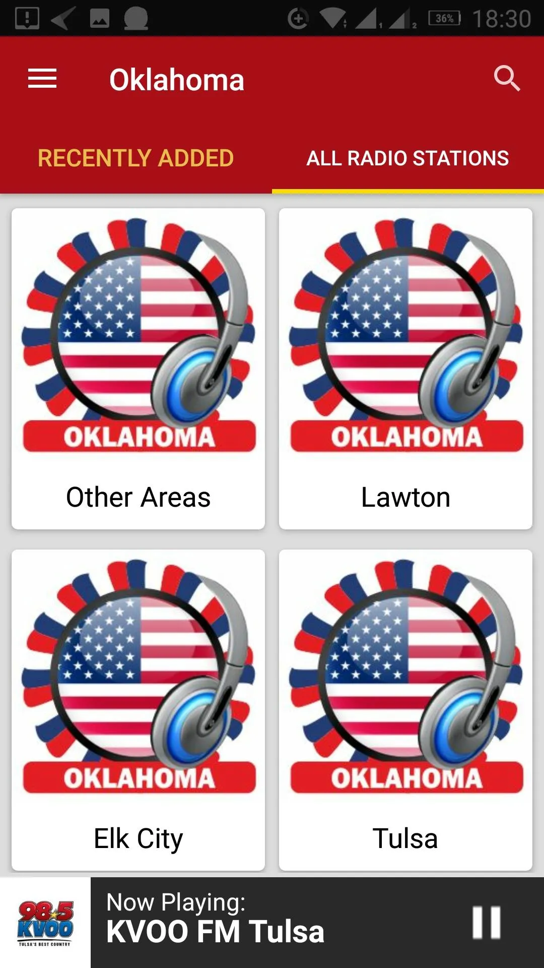 Oklahoma Radio Stations - USA | Indus Appstore | Screenshot