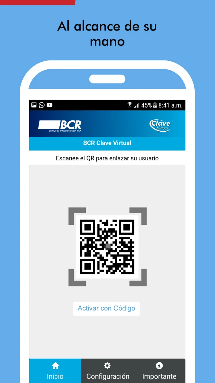 BCR Clave Virtual | Indus Appstore | Screenshot