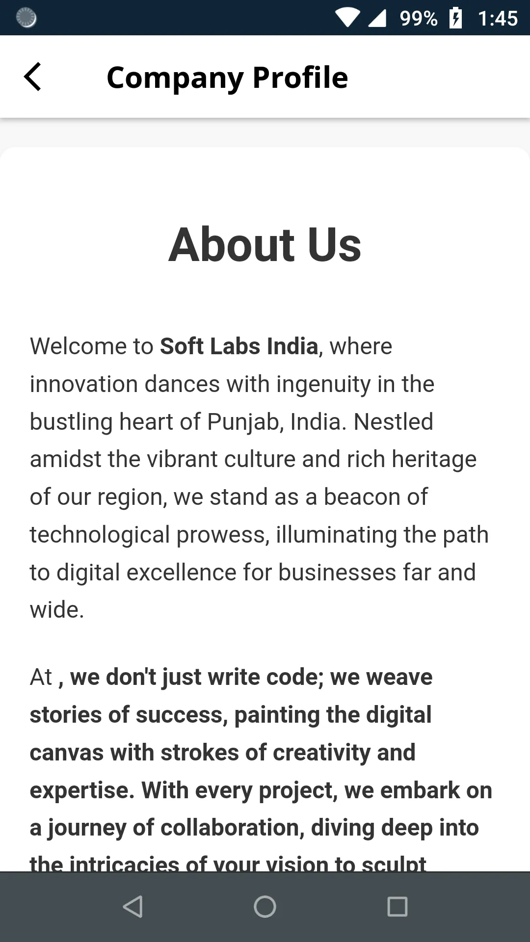 SOFT LABS INDIA | Indus Appstore | Screenshot