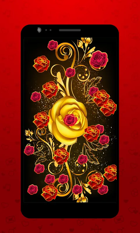 Golden Rose Live Wallpaper HD | Indus Appstore | Screenshot