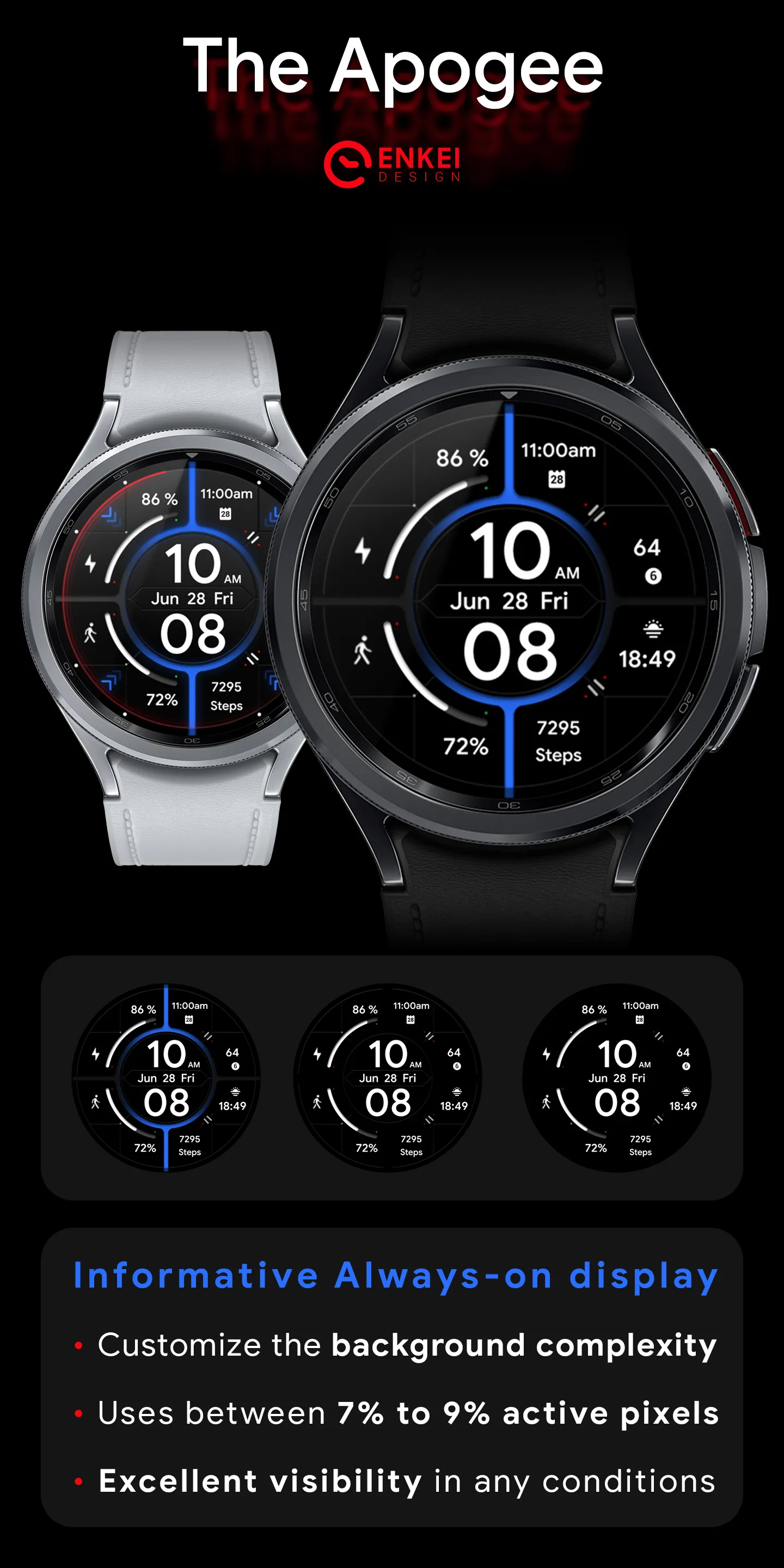 The Apogee - watch face | Indus Appstore | Screenshot