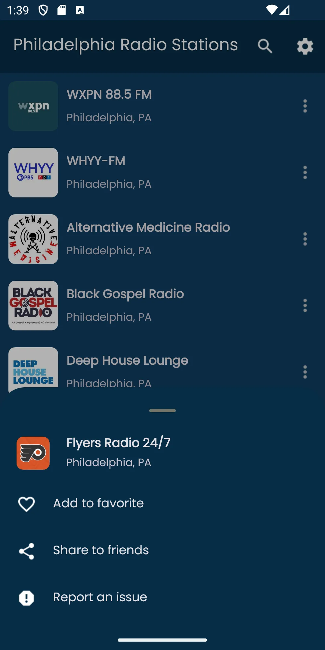 Radios from Philadelphia | Indus Appstore | Screenshot