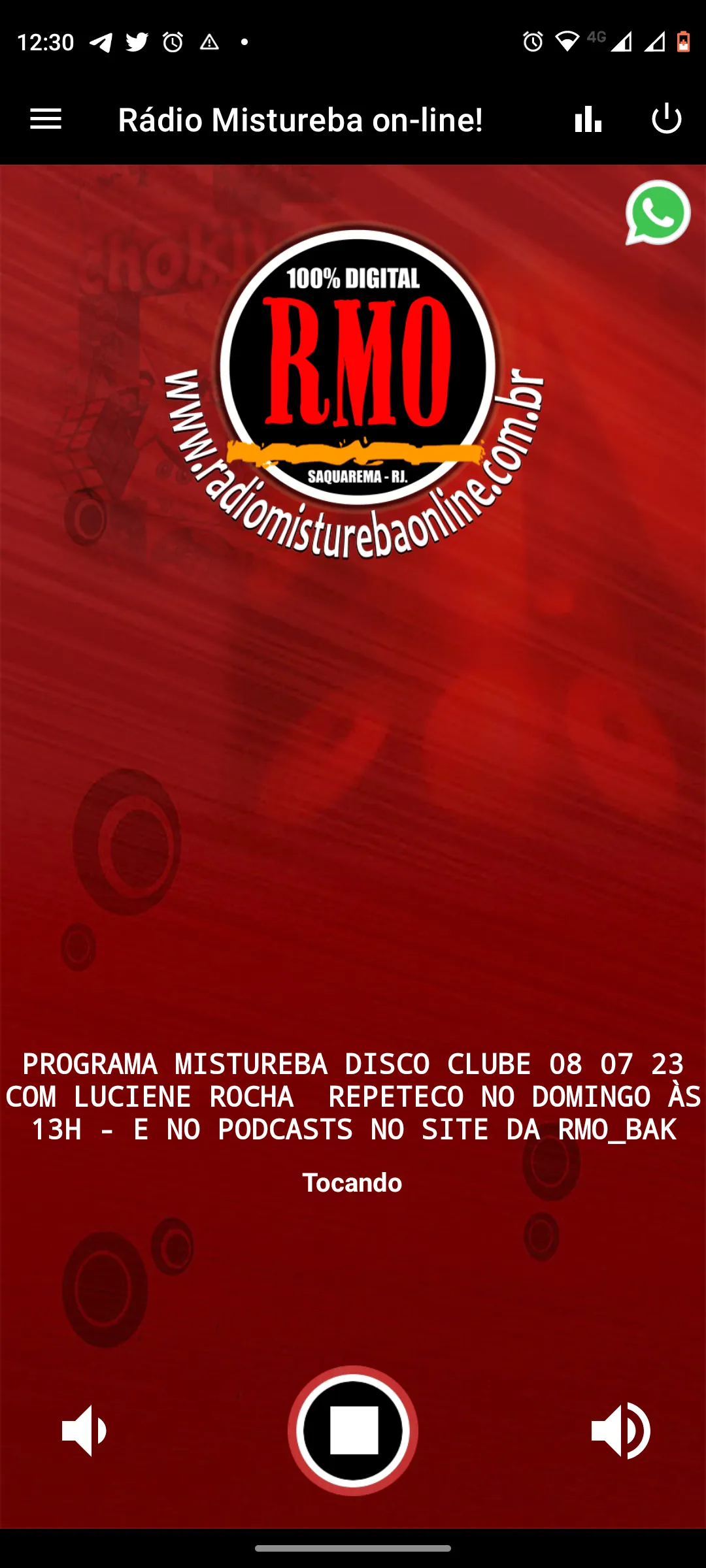 Rádio Mistureba on-line! | Indus Appstore | Screenshot