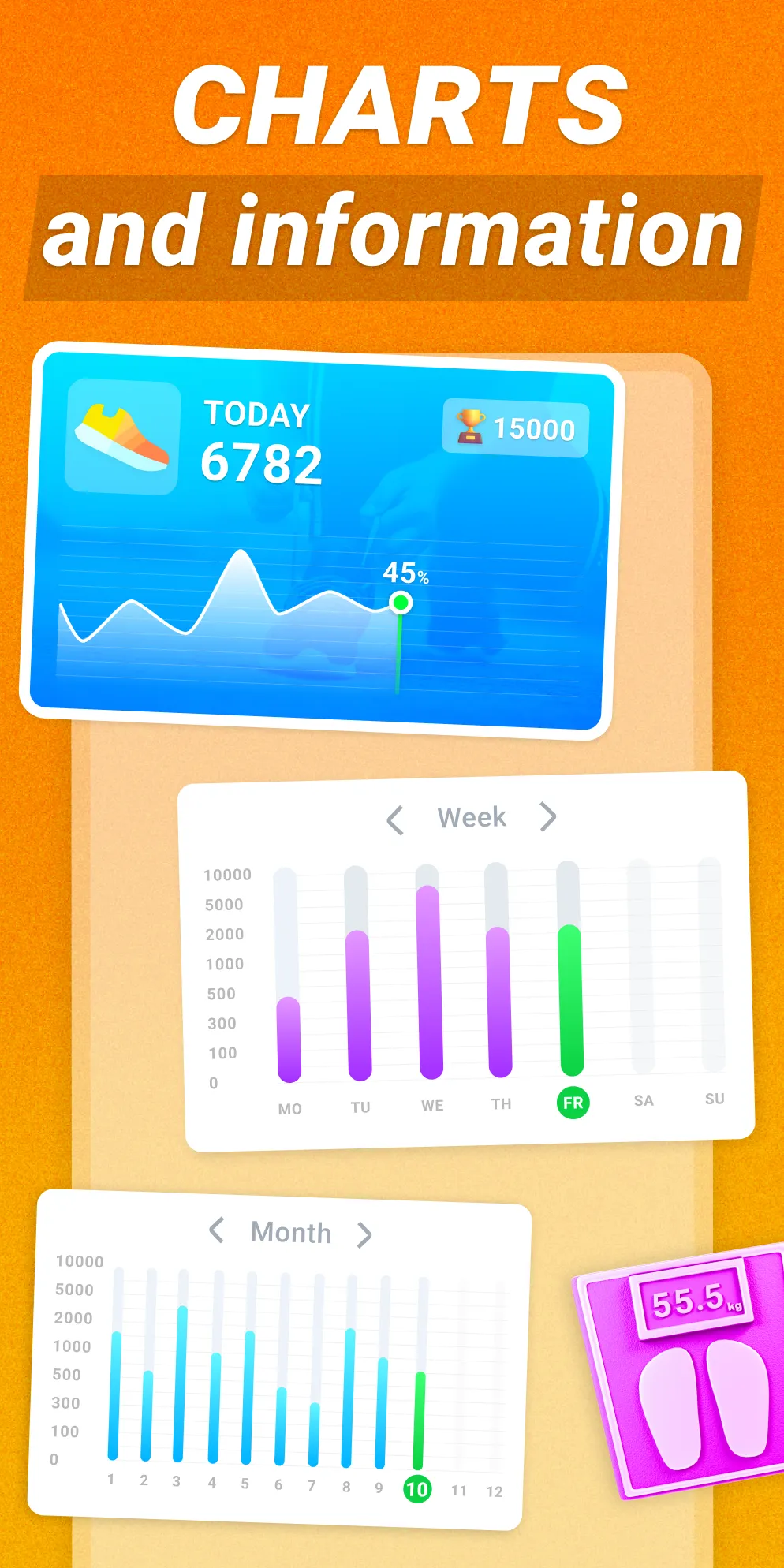 Pedometer walking step Counter | Indus Appstore | Screenshot