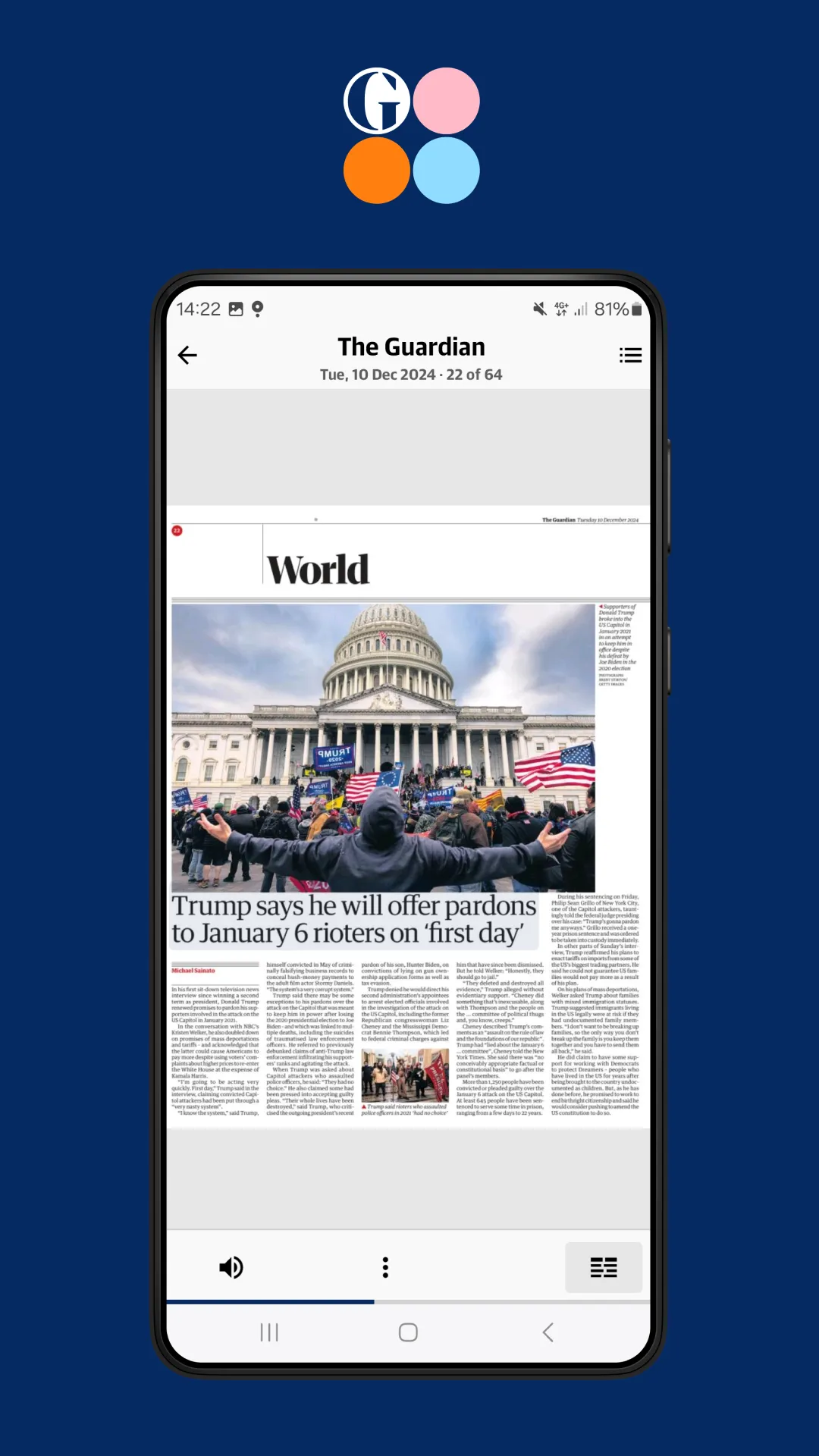 The Guardian Editions | Indus Appstore | Screenshot