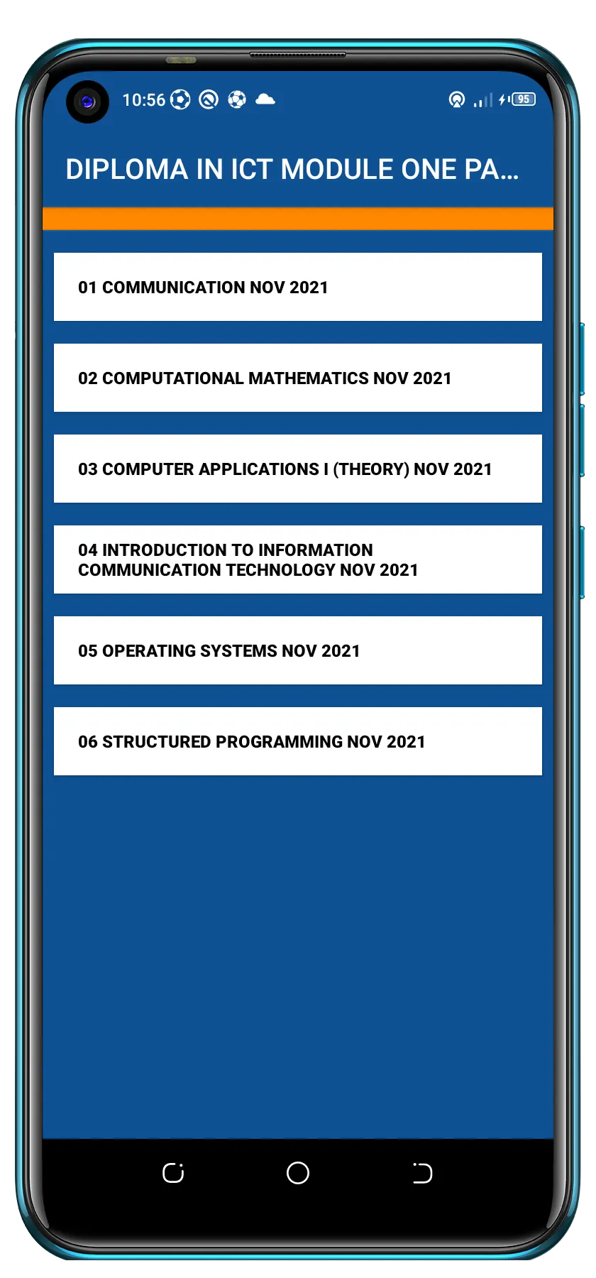 DIPLOMA IN ICT MOD1PAST PAPERS | Indus Appstore | Screenshot