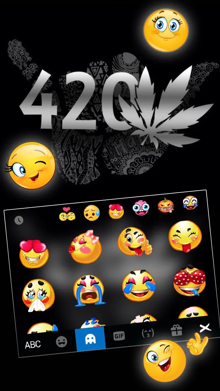 Metal Weed 420 Keyboard Theme | Indus Appstore | Screenshot