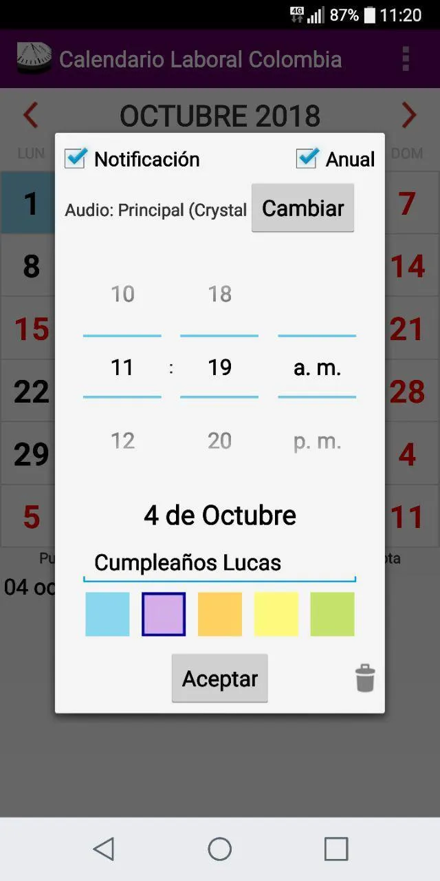 Calendario Colombia 2023 | Indus Appstore | Screenshot