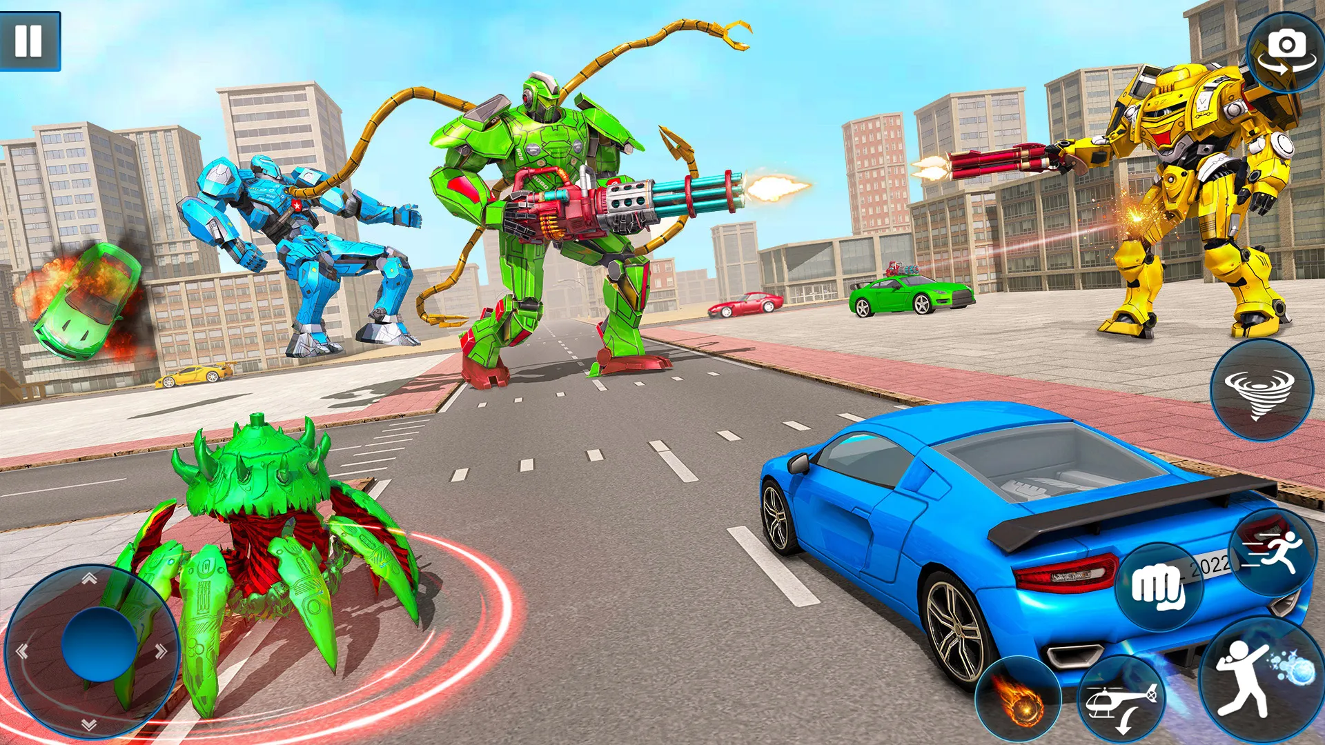 Octopus Robot Car Robot Game | Indus Appstore | Screenshot